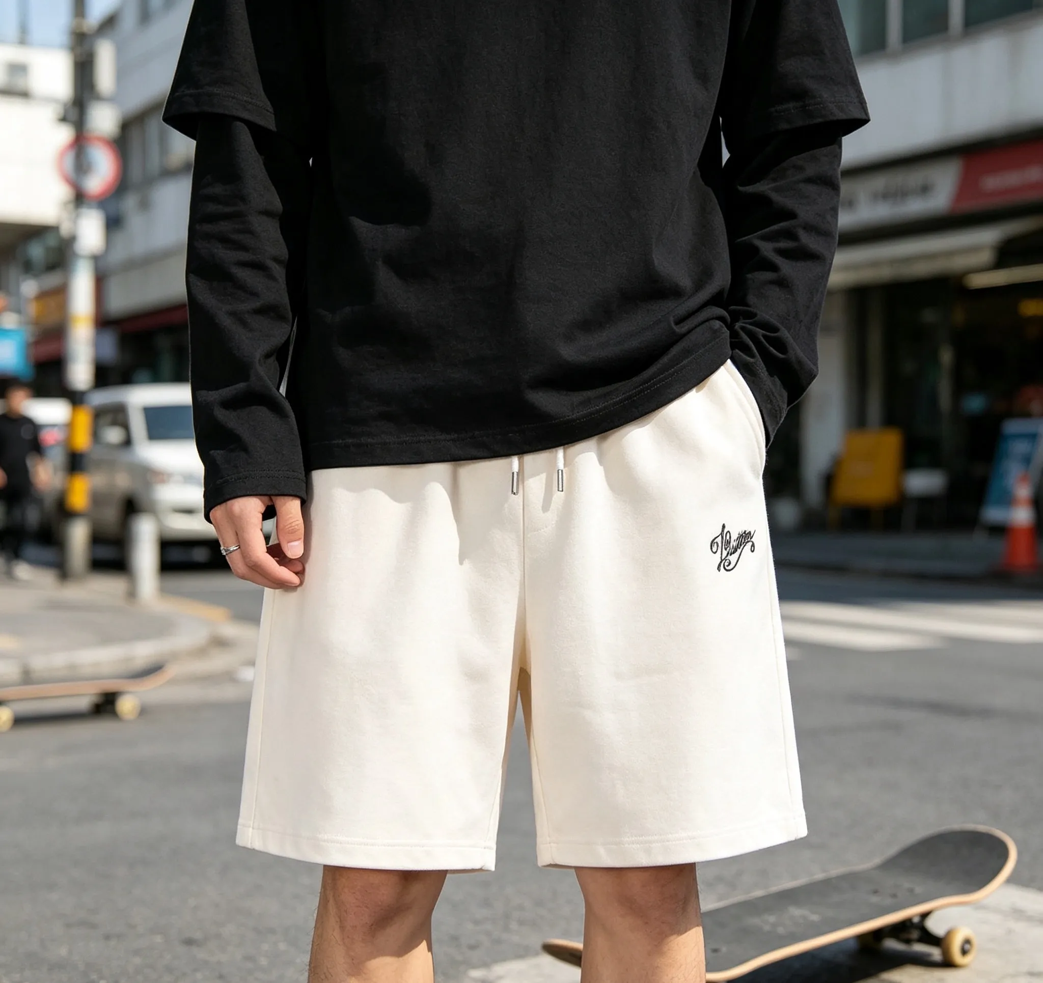 Louis Vuitton/Louis Vuitton signature embroidered letter shorts